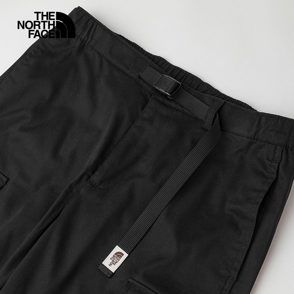 The North Face 北面 男款黑色UPF防曬多口袋休閒長褲|8AHDJK3 抗UV