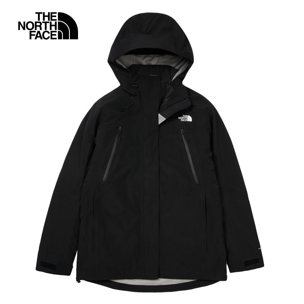 The North Face 北面 女款黑色FUTURELIGHT防水透氣連帽羽絨內裡三合一外套｜89X6JK3 600蓬鬆度