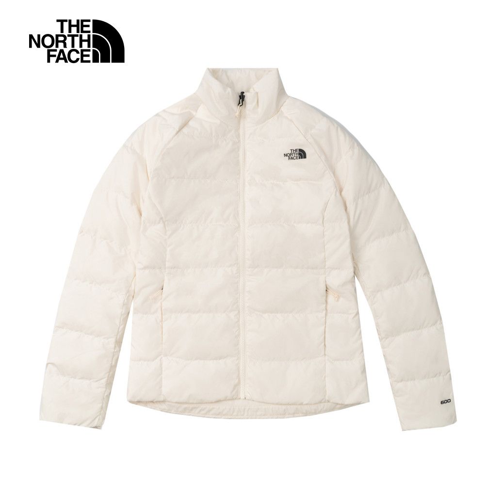 The North Face 北面 女款米白色FUTURELIGHT防水透氣連帽羽絨內裡三合一外套｜89X6QLI 600蓬鬆度