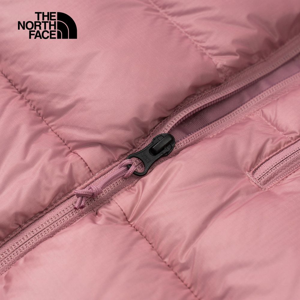 The North Face 北面 女款粉紅色DWR防潑水連帽羽絨外套｜89X71MI 700蓬鬆度