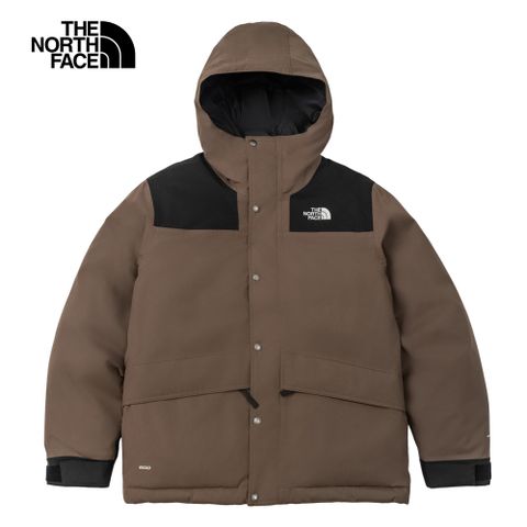 The North Face 北面 男款棕色DryVent防水透氣連帽羽絨外套｜89Z05EX 600蓬鬆度