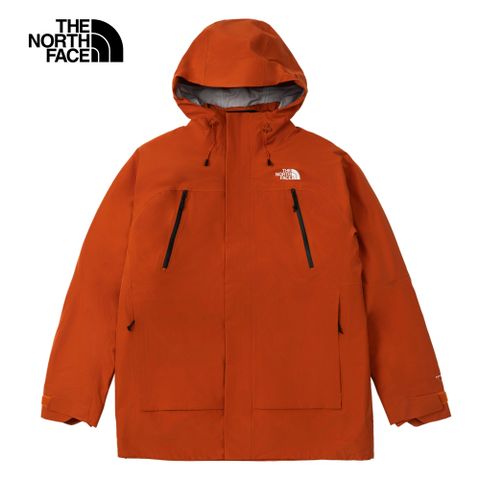 The North Face 北面 男款橘色FUTURELIGHT防水透氣連帽三合一外套｜89ZM1I0 600蓬鬆度