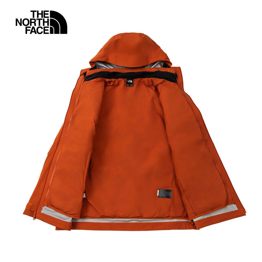 The North Face 北面 男款橘色FUTURELIGHT防水透氣連帽三合一外套｜89ZM1I0 600蓬鬆度