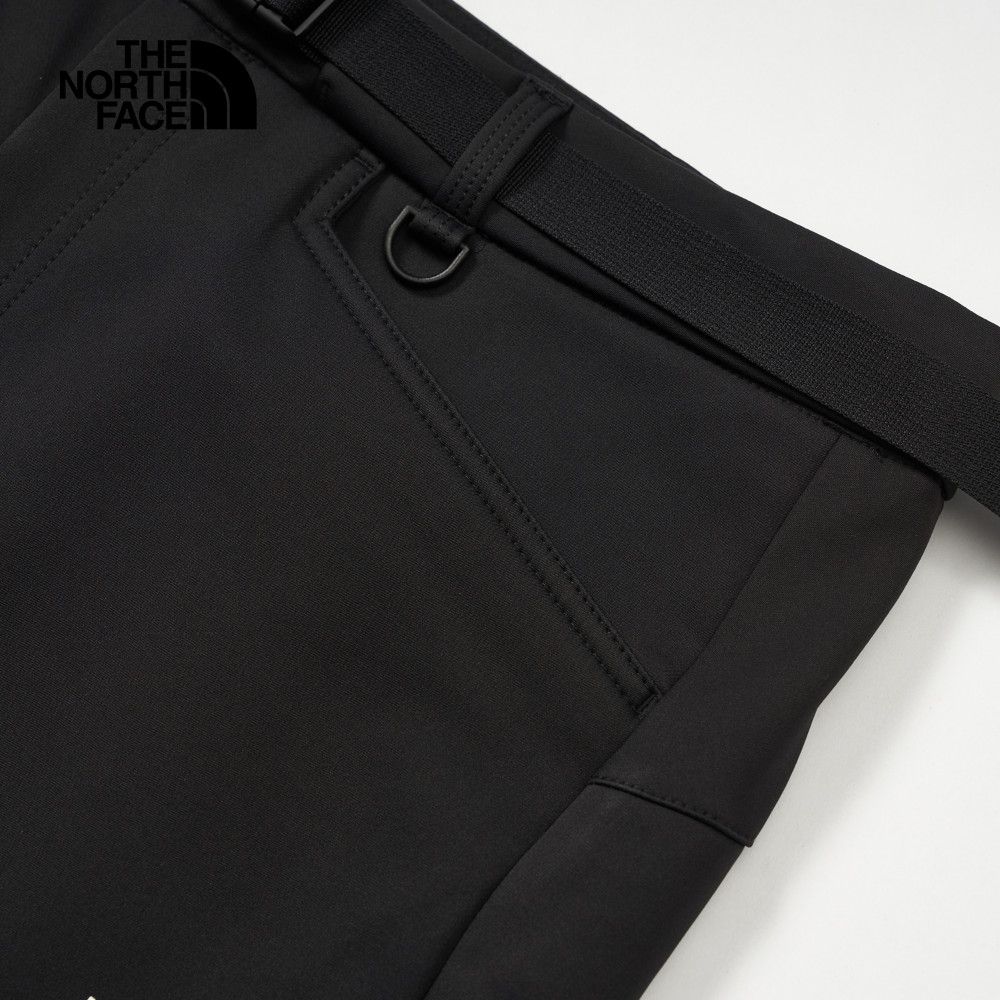 The North Face 北面 男款黑色DWR防潑水附腰帶戶外徒步長褲｜89ZKJK3