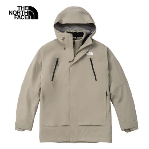 The North Face 北面 男款灰色FUTURELIGHT防水透氣連帽三合一外套｜89ZM1I4 600蓬鬆度