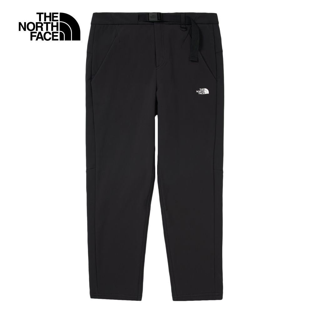 The North Face 北面 男款黑色DWR防潑水附腰帶戶外徒步長褲｜89ZVJK3