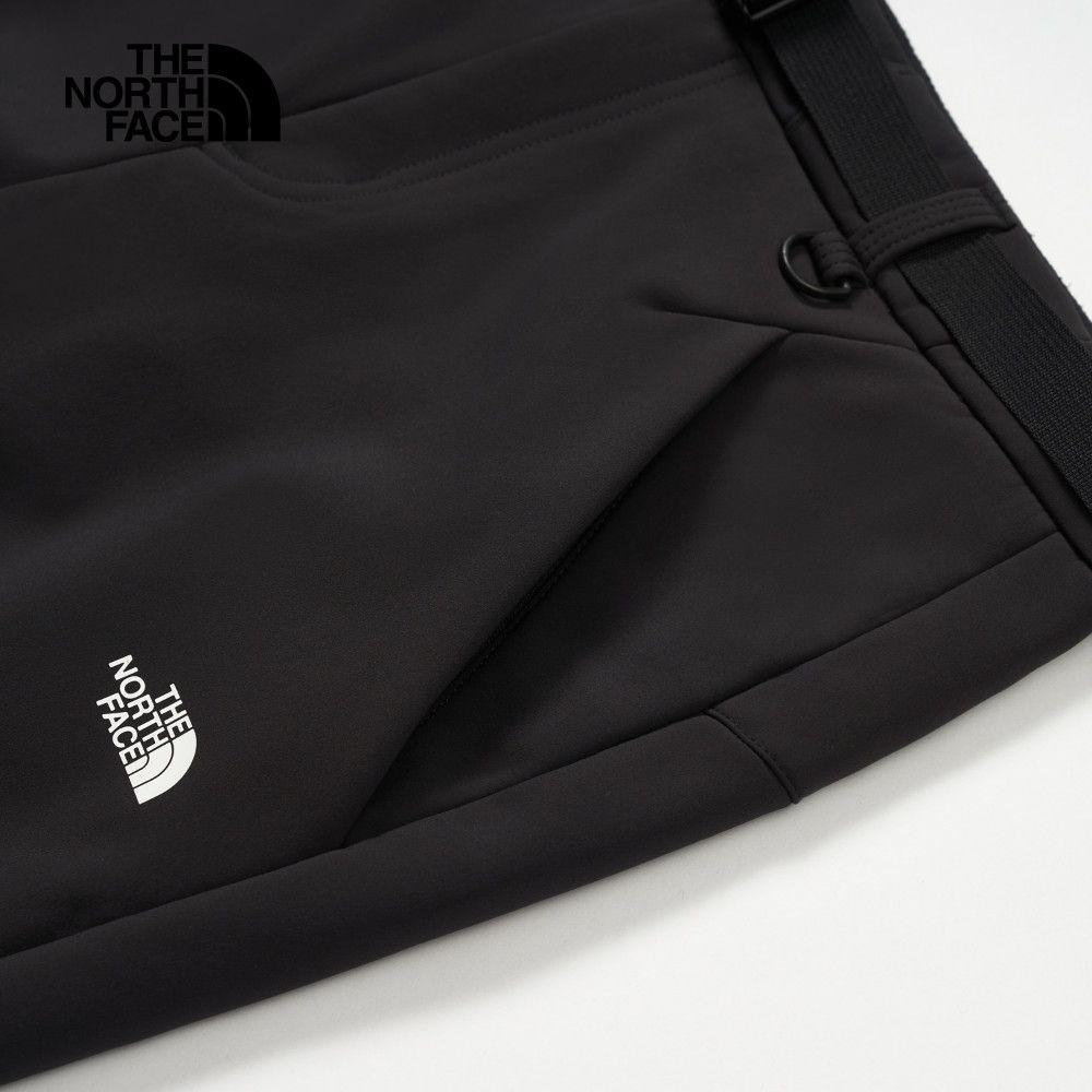 The North Face 北面 男款黑色DWR防潑水附腰帶戶外徒步長褲｜89ZVJK3