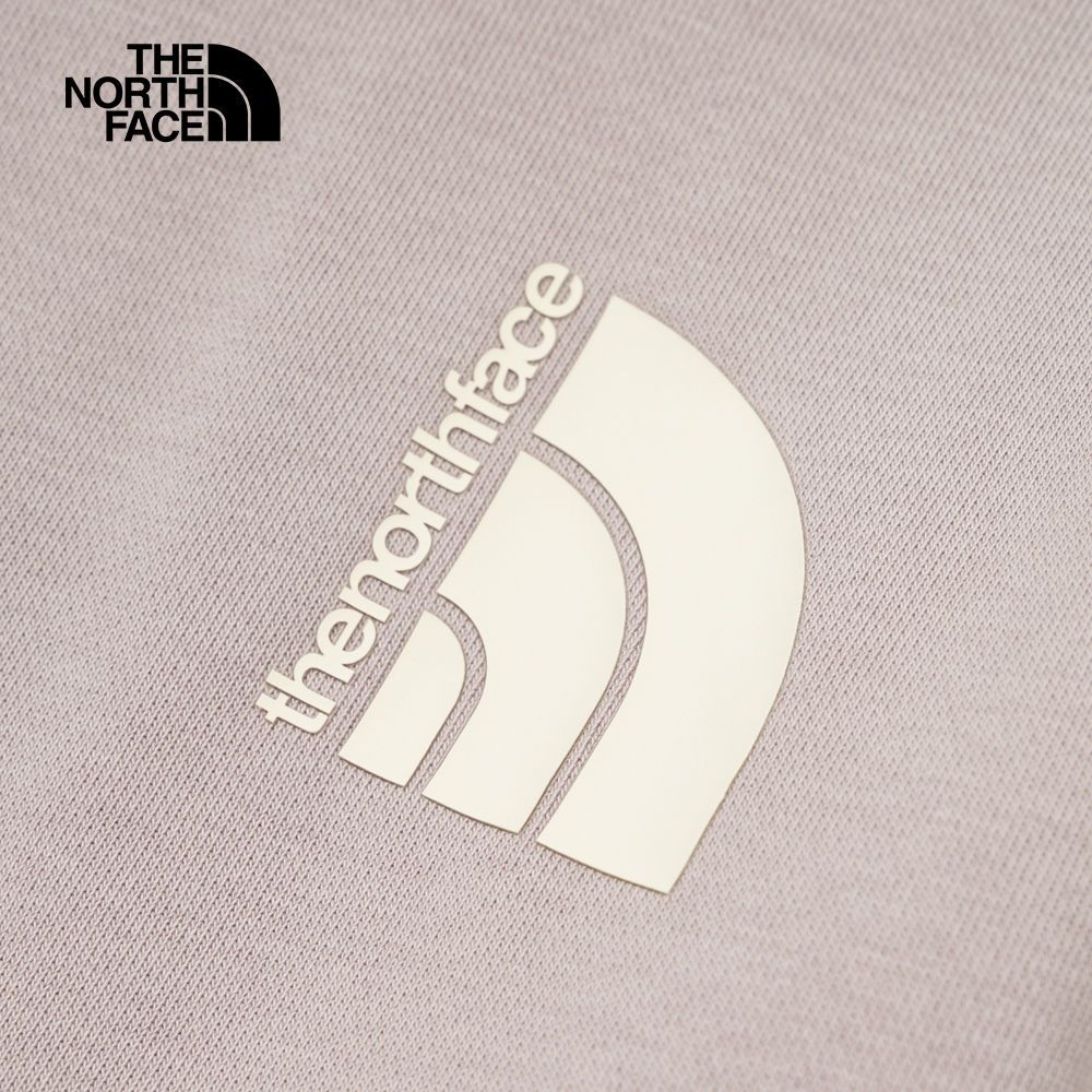 The North Face 北面 女款灰色舒適保暖經典品牌印花長袖大學T｜8AT01OA