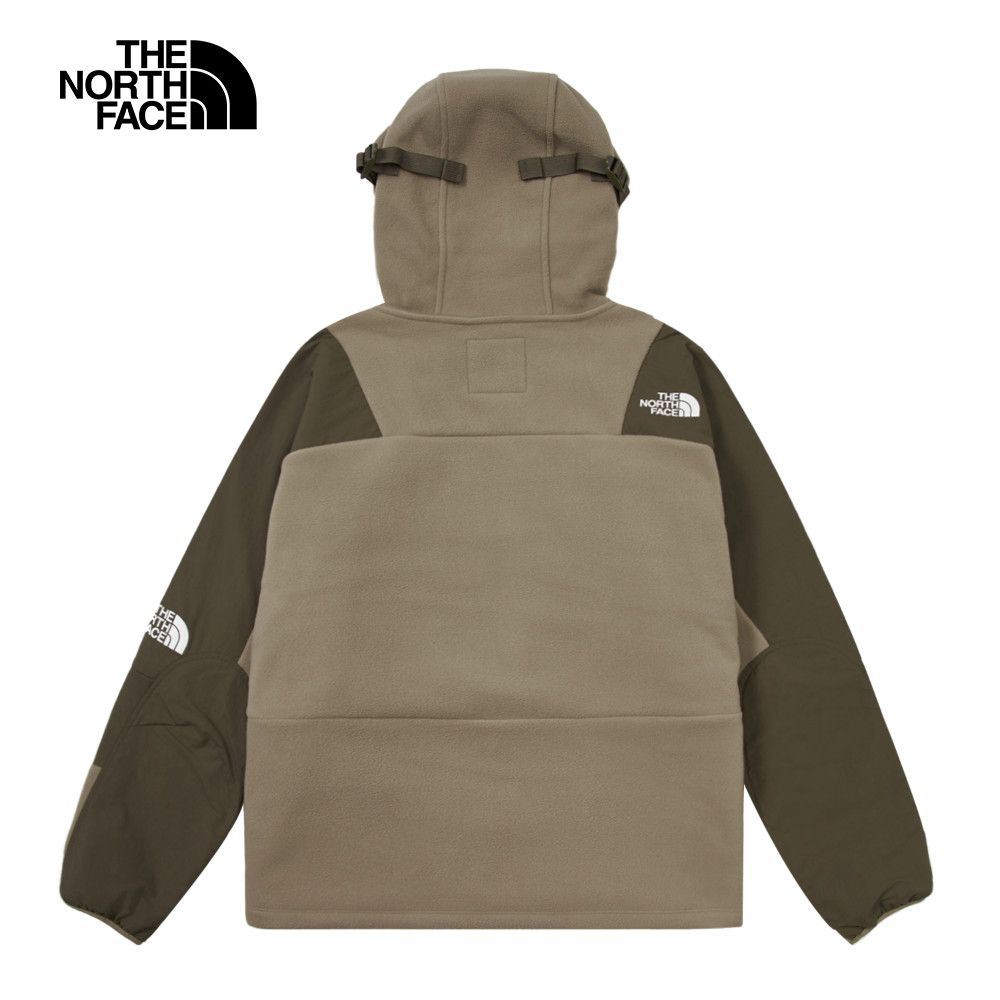 The North Face 北面 UE男款灰色舒適保暖可調節連帽抓絨外套｜8A849O0 