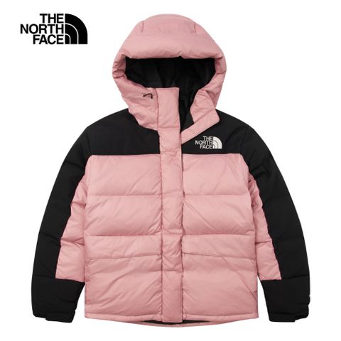 The North Face 北面 【經典ICON】女款粉紅色DWR防潑水連帽羽絨外套｜4R2W4YI 550蓬鬆度