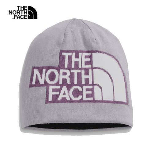 美國[The North Face] REVERSIBLE HIGHLINE BEANIE/ 經典登山大Logo彈性帽/針織毛帽/保暖毛線帽/戶外休閒