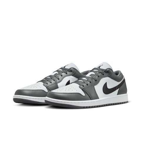 NIKE 耐吉 AIR JORDAN 1 LOW 男鞋 籃球鞋 灰/白色-553558152