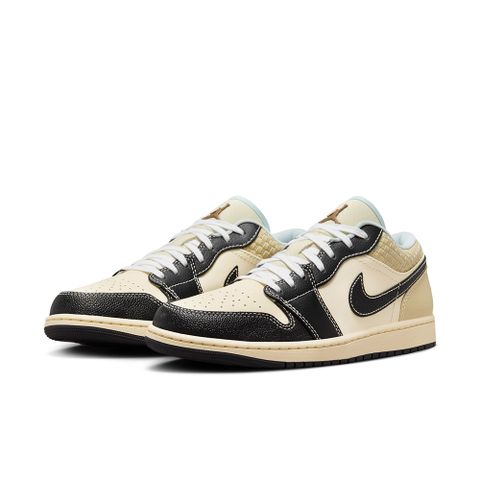 NIKE 耐吉 AIR JORDAN 1 LOW SE 男鞋 籃球鞋 黑/奶茶色-HQ3437101