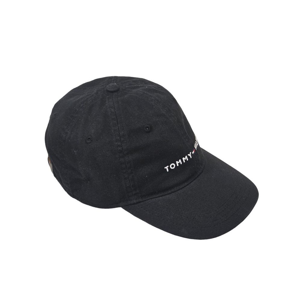 Tommy Hilfiger 刺繡字體帽 老帽 棒球帽 （後鐵扣式）