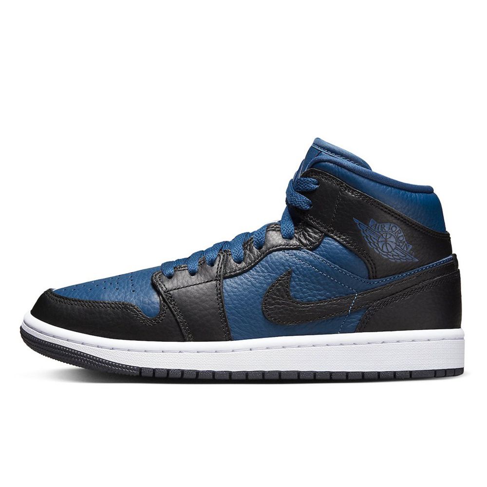 NIKE】WMNS AIR JORDAN 1 MID SE 籃球鞋女鞋陰陽鞋黑藍白-DR0501401