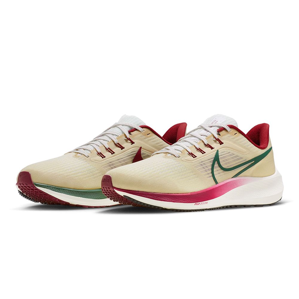 NIKE】NIKE AIR ZOOM PEGASUS 39 跑步鞋男鞋米黃綠紅-FB7161231