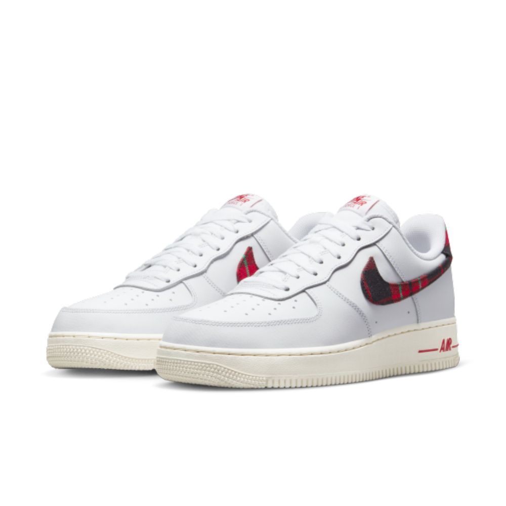 NIKE】AIR FORCE 1 07 LV8 休閒鞋男格紋白紅-DV0789100 - PChome 24h購物