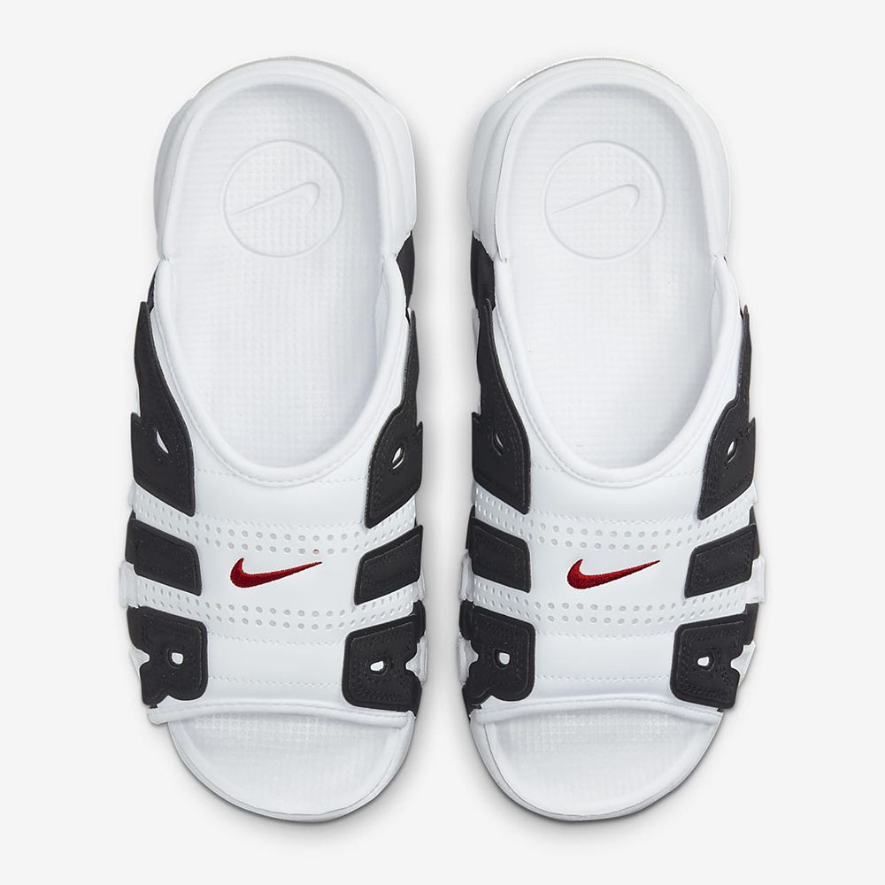 NIKE】W AIR MORE UPTEMPO SLIDE 休閒鞋女鞋白黑-FJ0755100