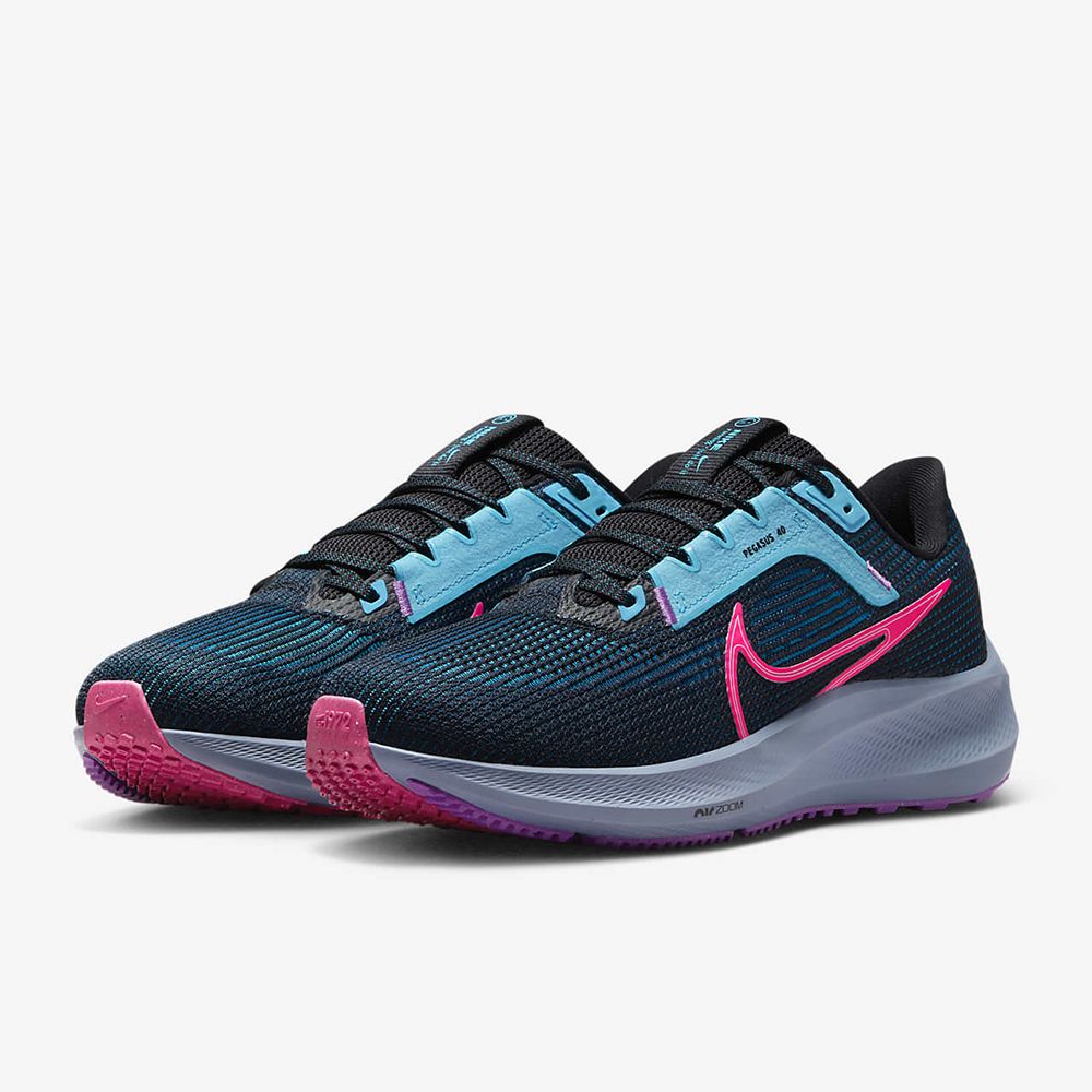 NIKE】W AIR ZOOM PEGASUS 40 SE 跑步鞋女鞋黑藍粉-FJ2974001 - PChome