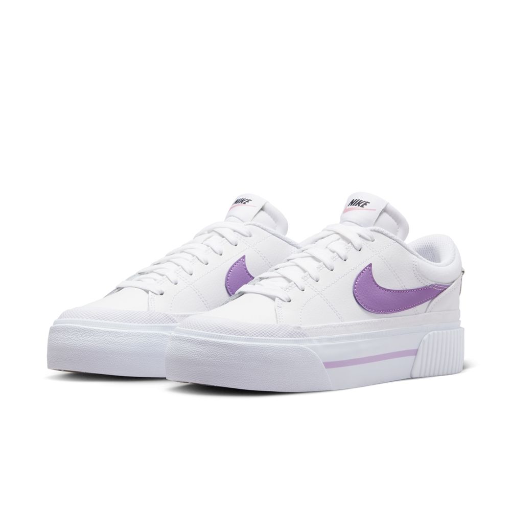 NIKE 耐吉 WMNS NIKE COURT LEGACY LIFT 女鞋 休閒鞋 白紫-DM7590103