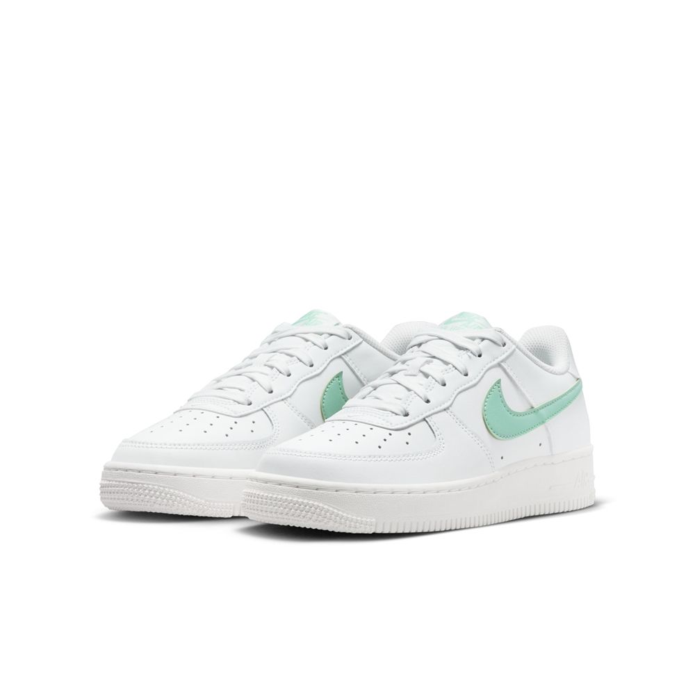  【NIKE】AIR FORCE 1 GS 童鞋 休閒鞋 大童 女鞋 白綠-DV7762104