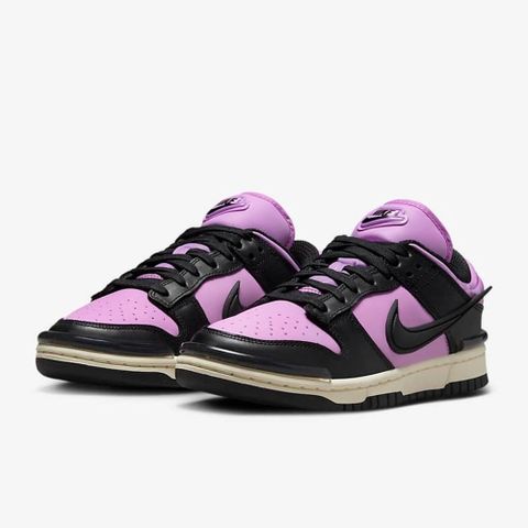 【NIKE】W NIKE DUNK LOW  TWIST 女鞋 休閒鞋 黑紫-DZ2794500