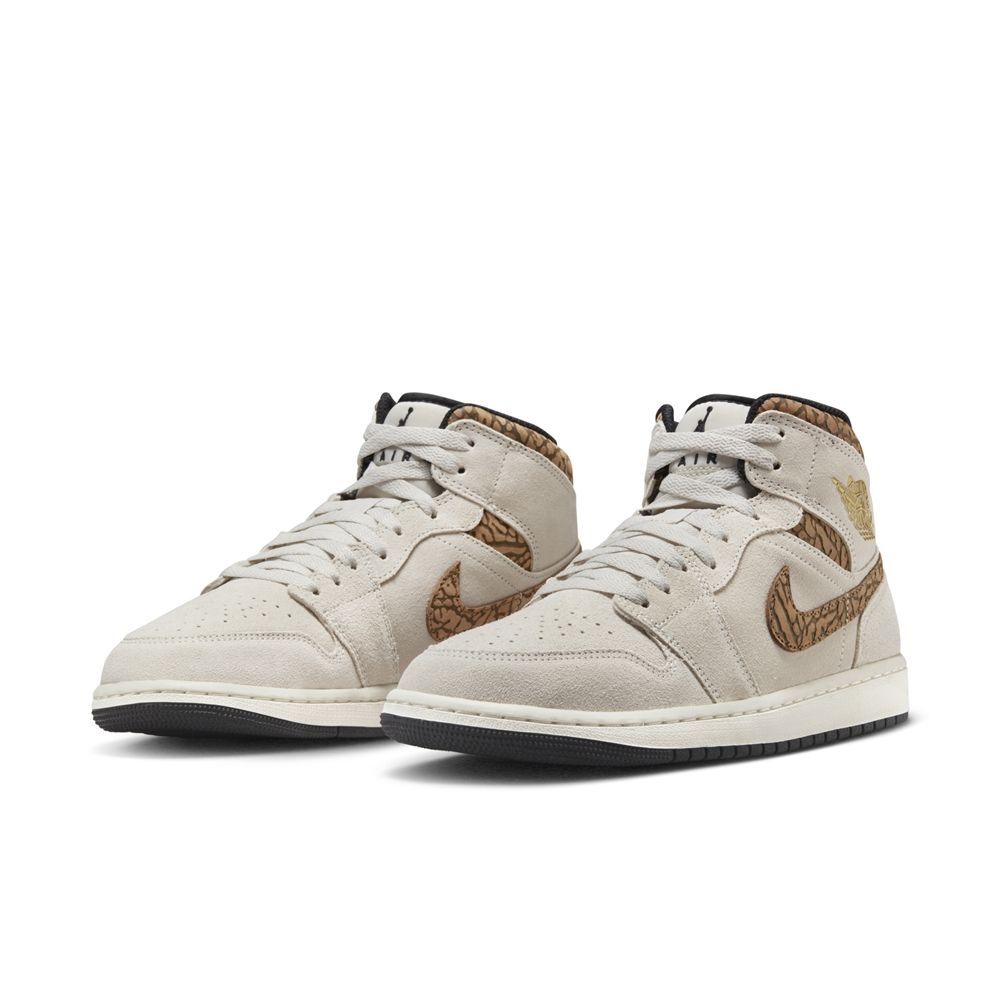 NIKE】AIR JORDAN 1 MID SE 男鞋籃球鞋棕色爆裂紋-DZ4129102 - PChome