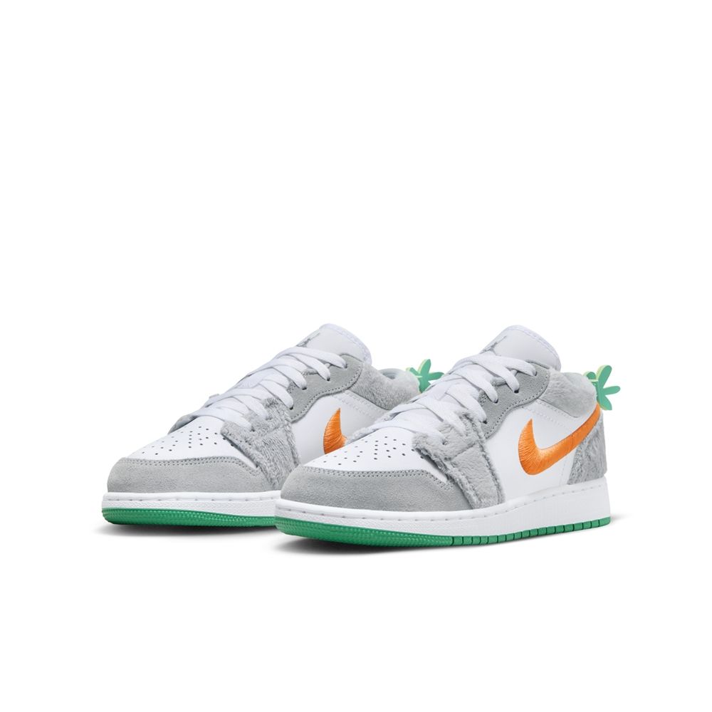  【NIKE】AIR JORDAN 1 LOW SE GS 童鞋 大童 女鞋 籃球鞋 灰白-DZ6333083