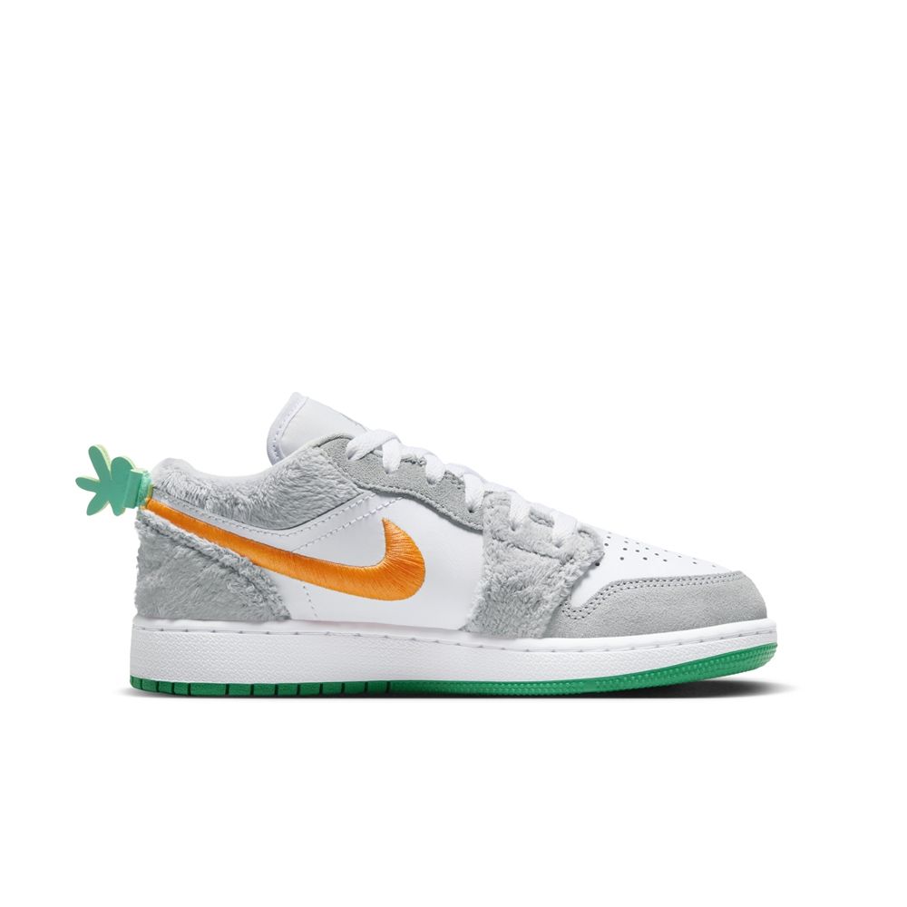  【NIKE】AIR JORDAN 1 LOW SE GS 童鞋 大童 女鞋 籃球鞋 灰白-DZ6333083