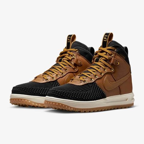 【NIKE】LUNAR FORCE 1 DUCKBOOT 男鞋 休閒鞋 棕黑-805899202