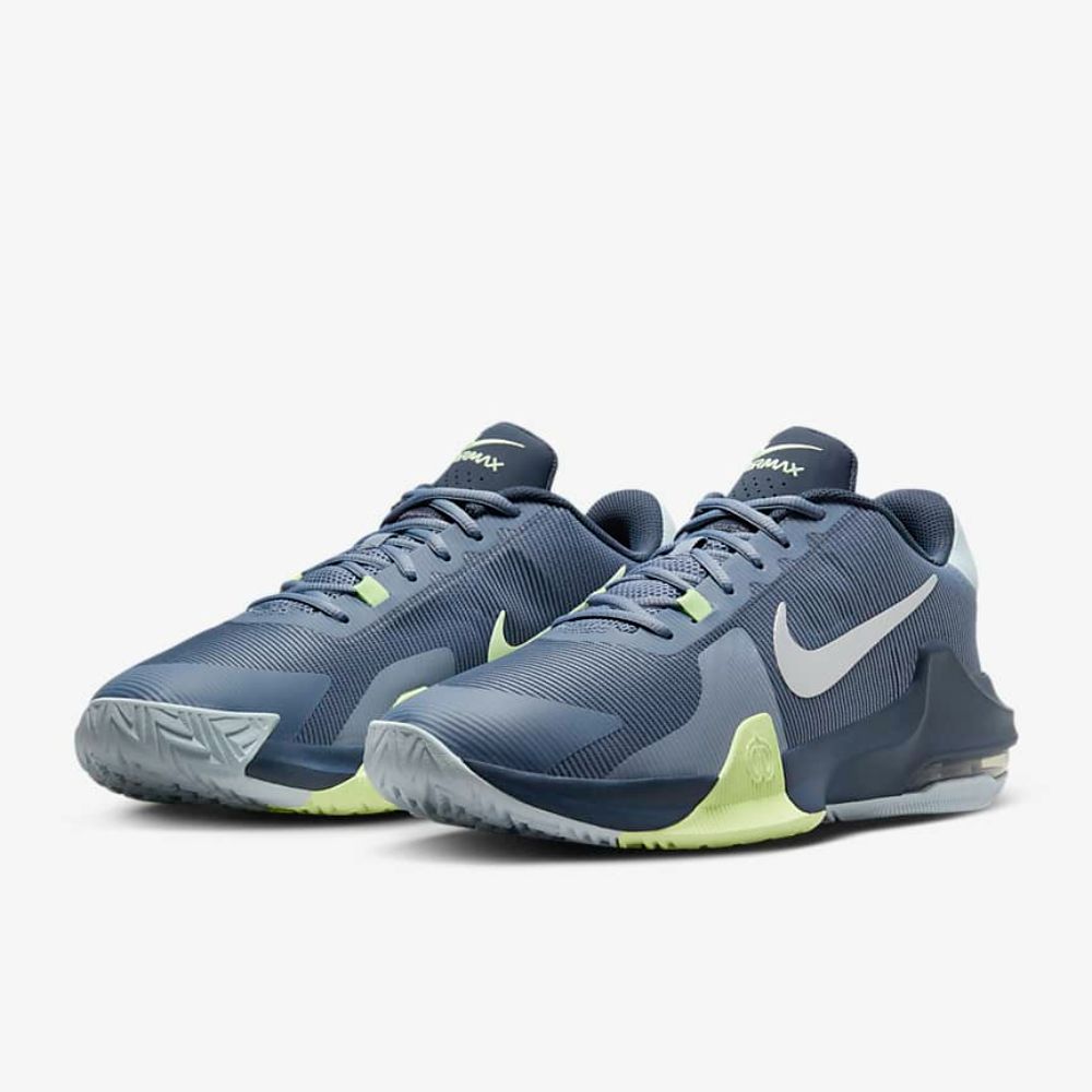  【NIKE】NIKE AIR MAX IMPACT 4 男鞋 籃球鞋 灰藍-DM1124402