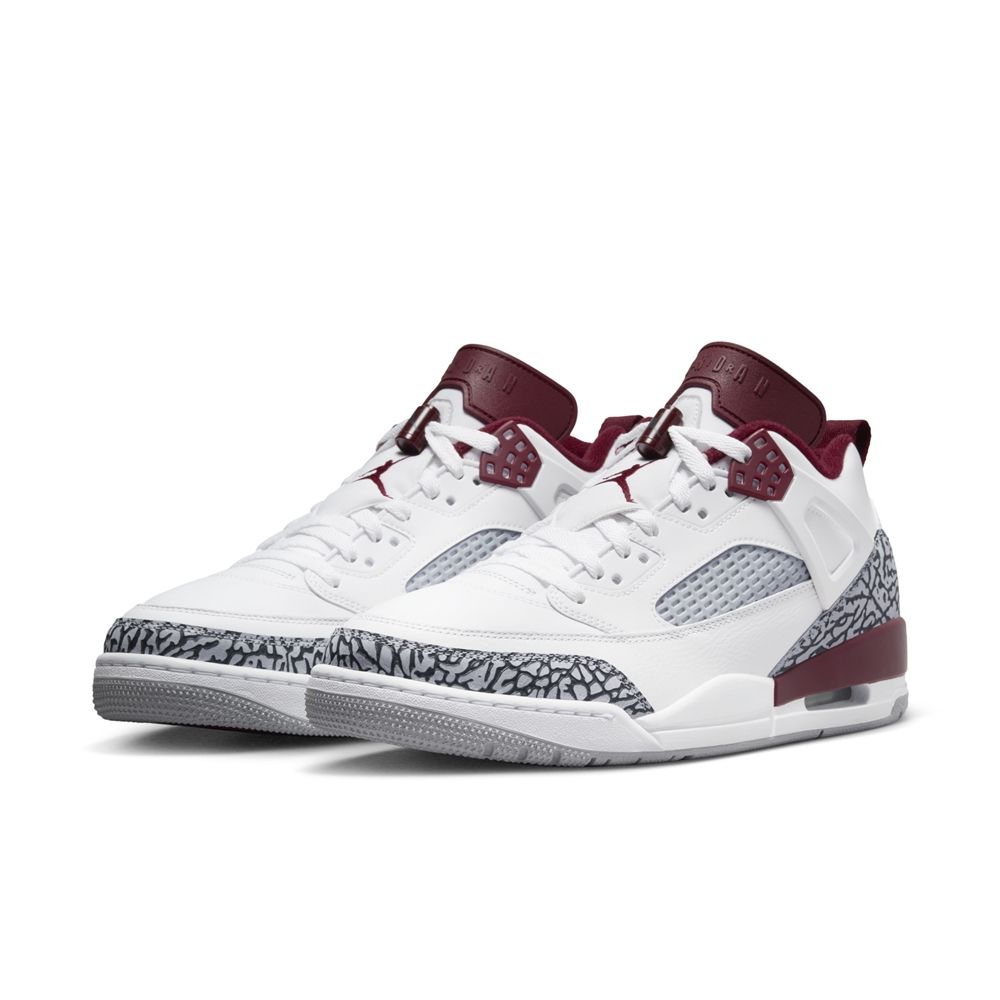  【NIKE】JORDAN SPIZIKE LOW 男鞋 籃球鞋 爆裂紋 白灰紅-FQ1759106