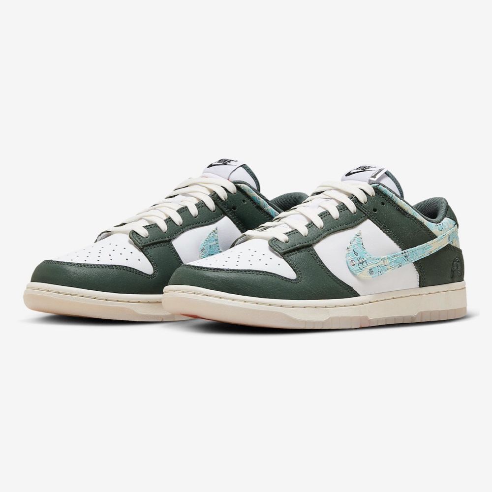 NIKE 耐吉 【NIKE】NIKE DUNK LOW RETRO 男鞋 休閒鞋 白綠-HF5693141