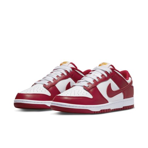 【NIKE】NIKE DUNK LOW RETRO 男鞋 休閒鞋 白紅-DD1391602