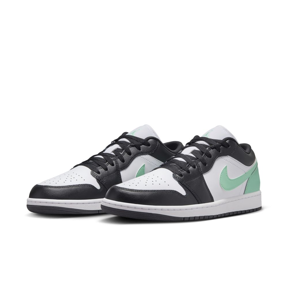  【NIKE】AIR JORDAN 1 LOW 男鞋 籃球鞋 黑綠白-553558131