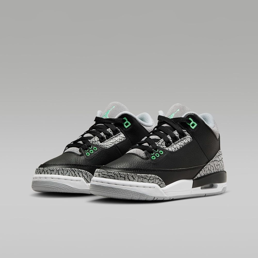  【NIKE】AIR JORDAN 3 RETRO (GS) 中大童 籃球鞋 黑色-DM0967031