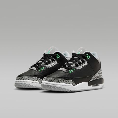 【NIKE】AIR JORDAN 3 RETRO (GS) 中大童 籃球鞋 黑色-DM0967031