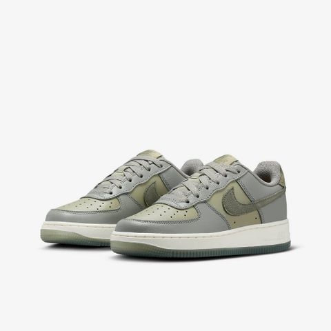 【NIKE】AIR FORCE 1 LV8 4 (GS) 中大童 休閒鞋 灰綠-FQ6948001