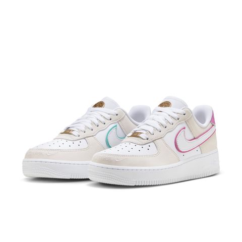 【NIKE】WMNS AIR FORCE 1 07 LX 女鞋 休閒鞋 白粉綠-HM3694011