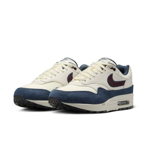 【NIKE】NIKE AIR MAX 1 男鞋 休閒鞋 米白藍-FN6952103