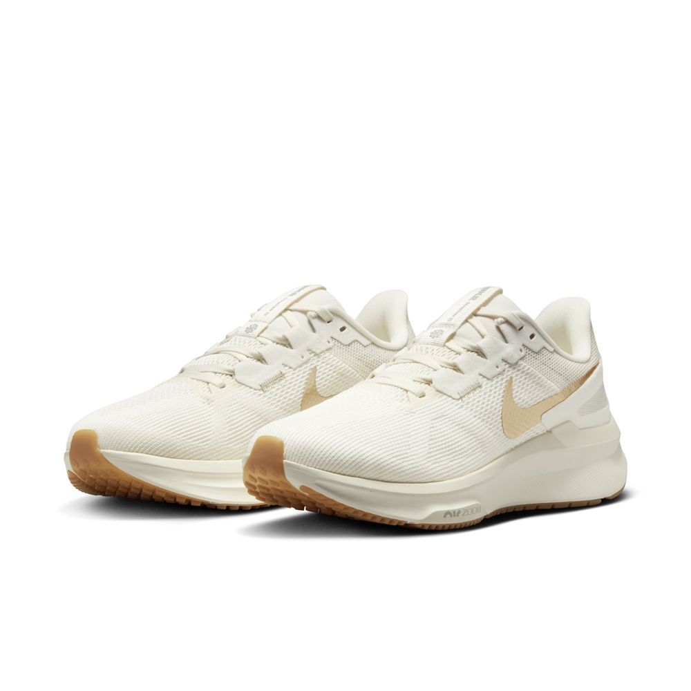  【NIKE】W NIKE AIR ZOOM STRUCTURE 25 女鞋 跑步鞋 白金色-DJ7884007