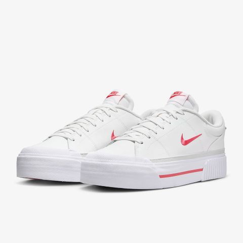 【NIKE】WMNS COURT LEGACY LIFT 女鞋 休閒鞋 白粉色-FV5526102