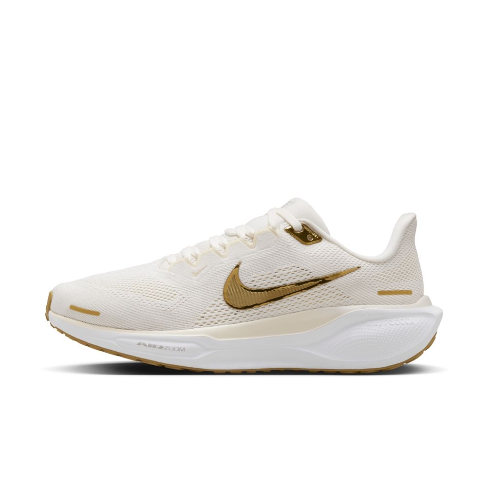 NIKE 耐吉 【NIKE】W AIR ZOOM PEGASUS 41 女鞋 跑步鞋 白金色-FD2723005