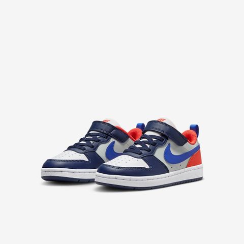 NIKE 耐吉 【NIKE】COURT BOROUGH LOW RECRAFT (PS) 中大童 童鞋 籃球鞋 藍橘色-DV5457401