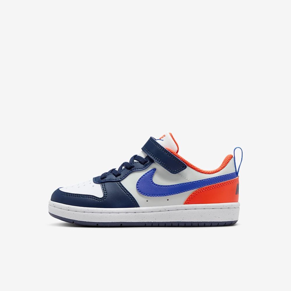 NIKE 耐吉 【NIKE】COURT BOROUGH LOW RECRAFT (PS) 中大童 童鞋 籃球鞋 藍橘色-DV5457401