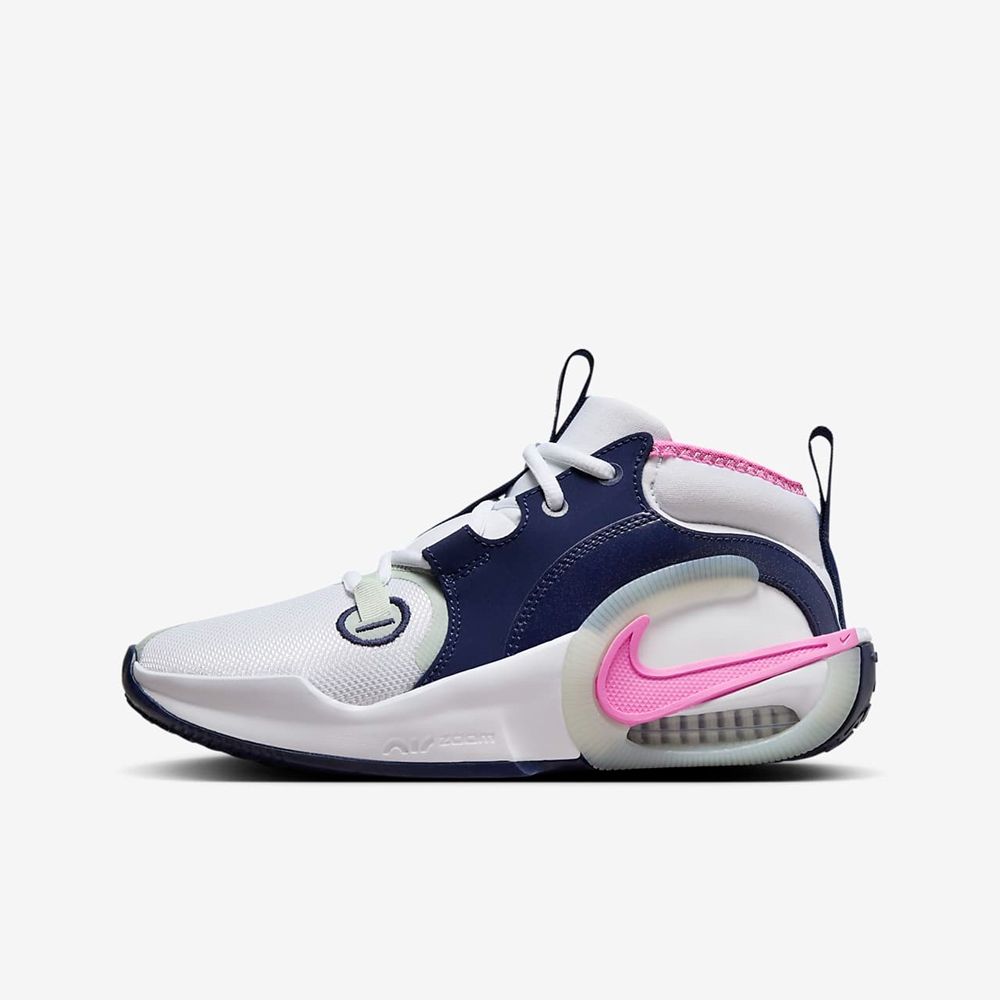 NIKE 耐吉 【NIKE】NIKE AIR ZOOM CROSSOVER 2 (GS) 中大童 童鞋 女鞋 籃球鞋 白藍色-FB2689102