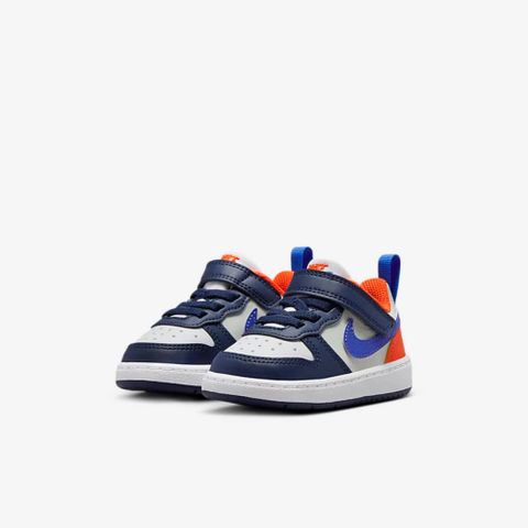 NIKE 耐吉 【NIKE】COURT BOROUGH LOW RECRAFT (TD) 嬰幼 童鞋 休閒鞋 白藍色-DV5458401