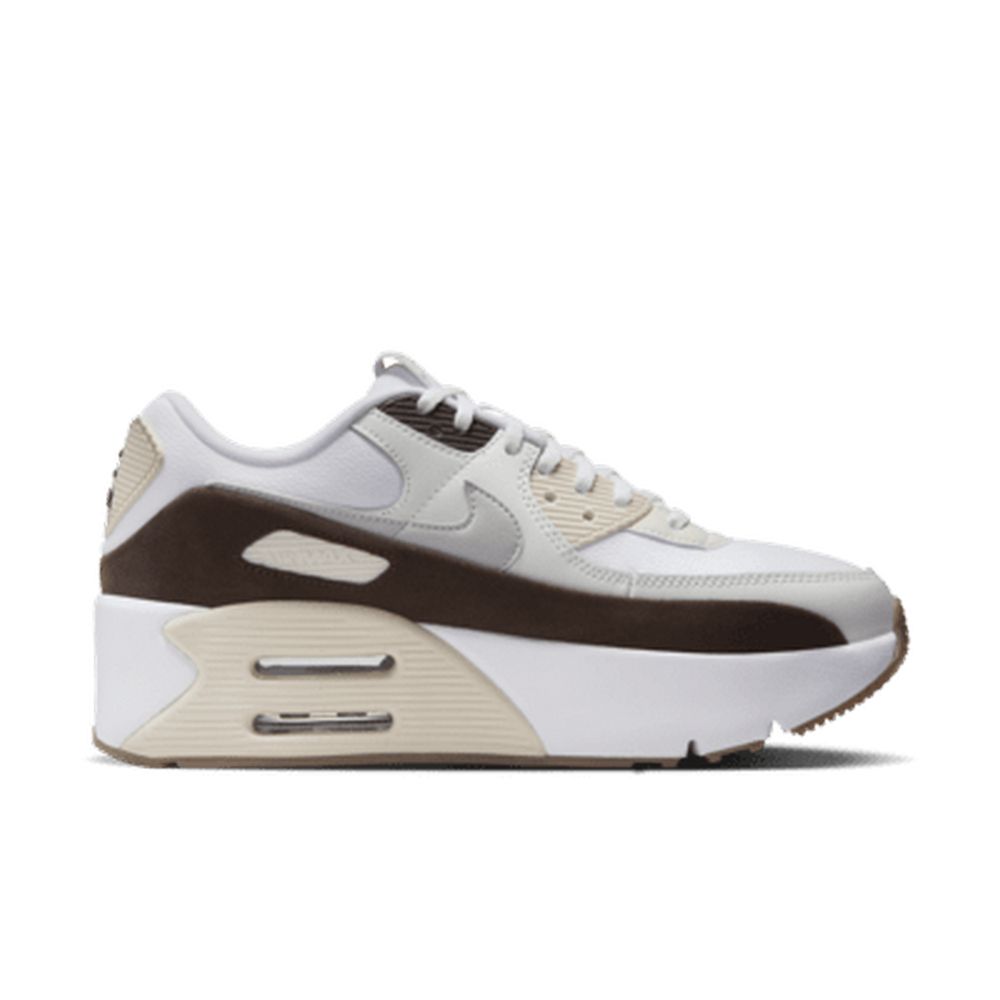 NIKE 耐吉 【NIKE】NIKE AIR MAX 90 LV8 女鞋 休閒鞋 白棕色-FD4328102