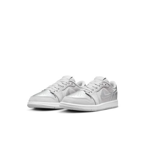 NIKE 耐吉 【NIKE】JORDAN 1 RETRO LOW OG (PS) 中大童 童鞋 籃球鞋 銀色-FQ5436002