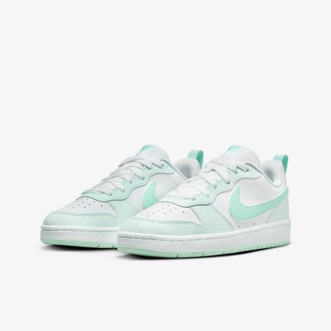 NIKE 耐吉 【NIKE】COURT BOROUGH LOW RECRAFT GS 中大童  童鞋 女鞋 休閒鞋 白綠色-FZ3539100